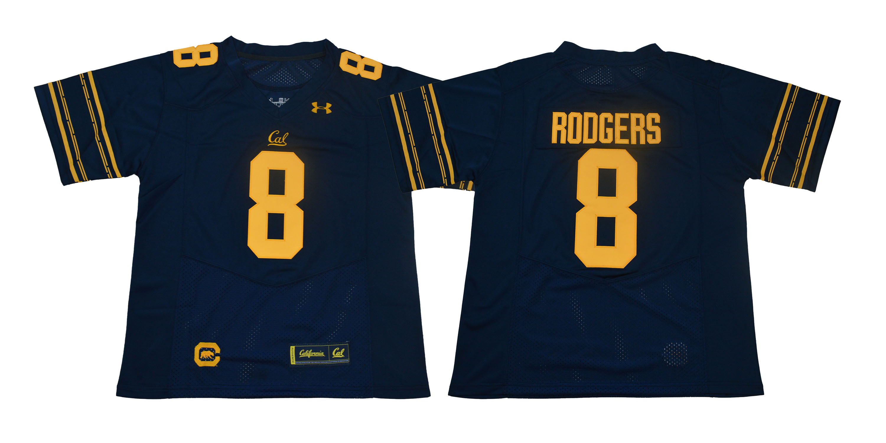 Men California Golden Bears #8 Rodgers dark blue Stitched NCAA Jersey